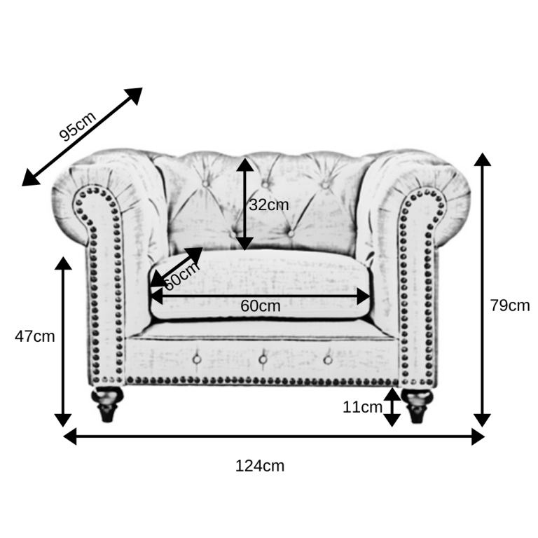 Chesterfield Arm Chair